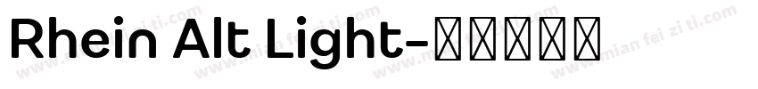 Rhein Alt Light字体转换